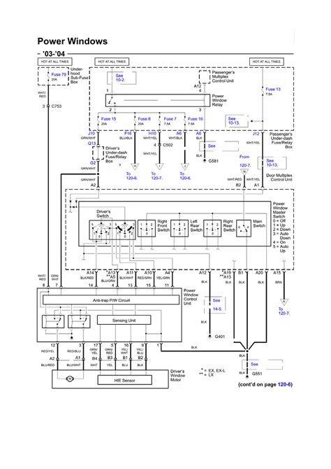 2005 honda cr v power window wiring diagram 
